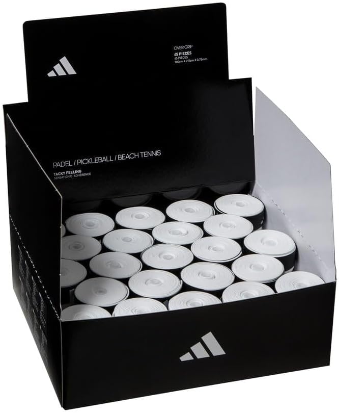 Adidas Caja De Overgrips Blanco Perforado 45 Pcs