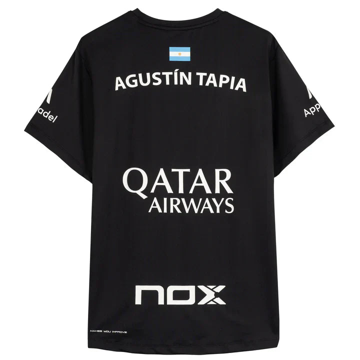 Camiseta Nox Sponsors AT10 By Agustin Tapia Negra