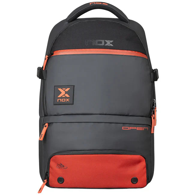 Mochila Nox Luxury Open Series Negro/Rojo