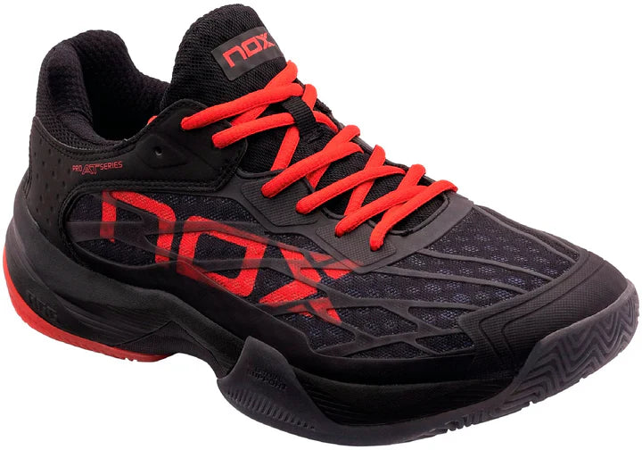 Tenis Nox AT10 Luxury Negro/Rojo