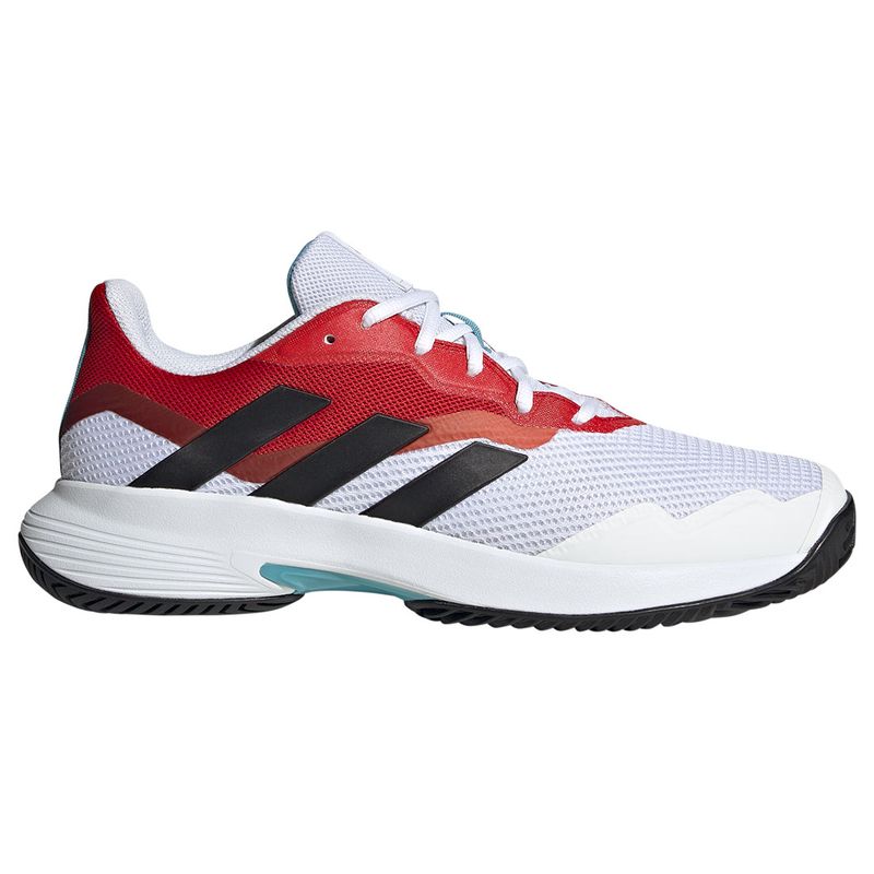 Tenis Adidas Courtjam Control Blanco/Rojo