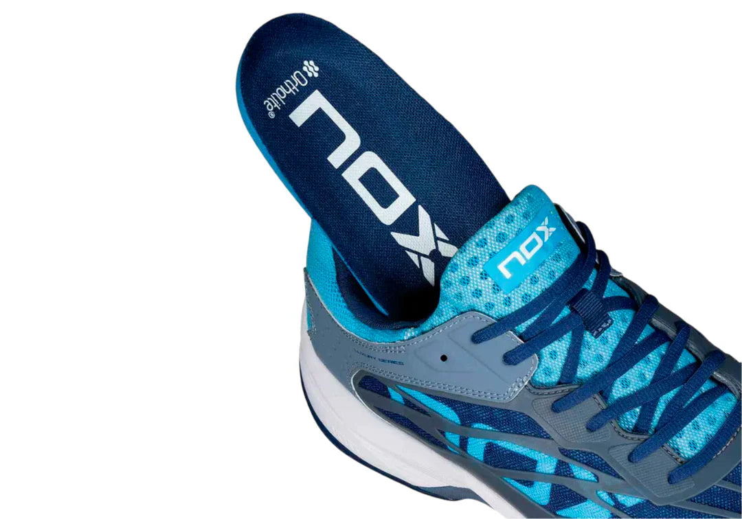 Tenis Nox AT10 Lux Piedra/Azul Bonnie