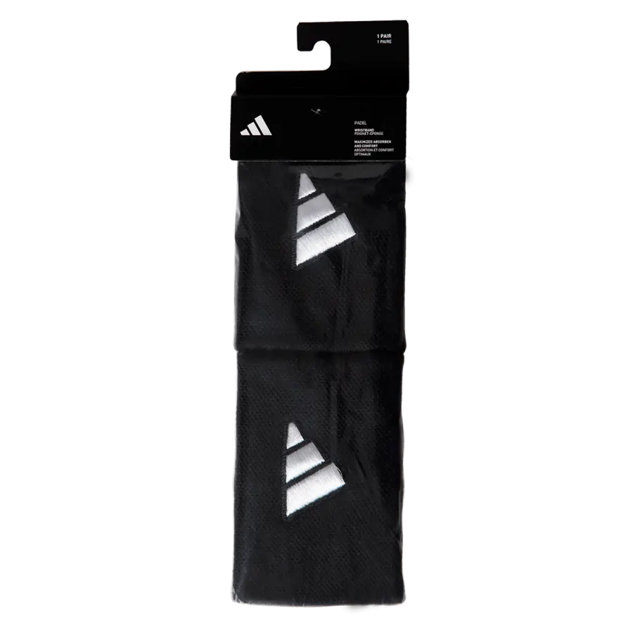 Muñequera Adidas L Negro/Blanco