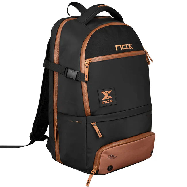 Mochila Nox Luxury Open Series Negro/Cafe