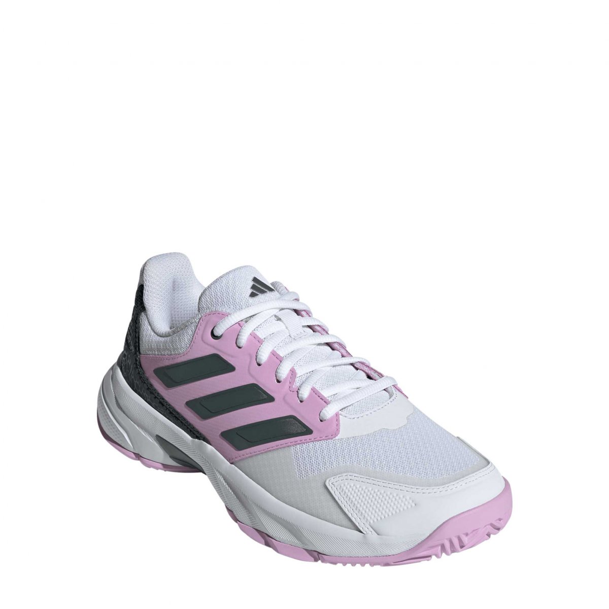 Tenis Adidas Courtjam Control 3 Blanco/Rosa Mujer