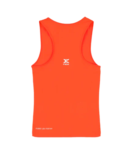 Camiseta Tirantes Nox Team Fit Rojo Mujer