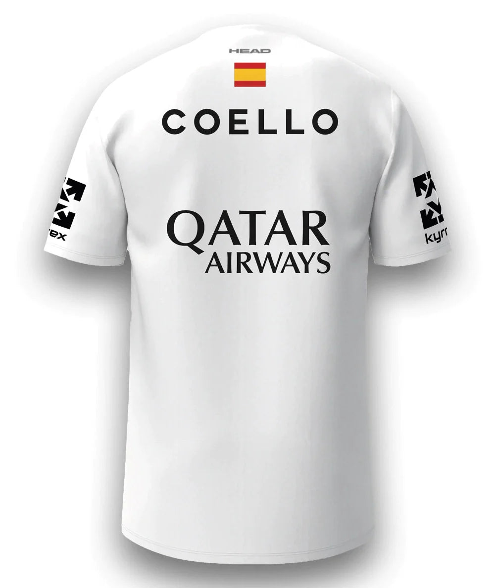 Camiseta Head Coello Blanca 2025
