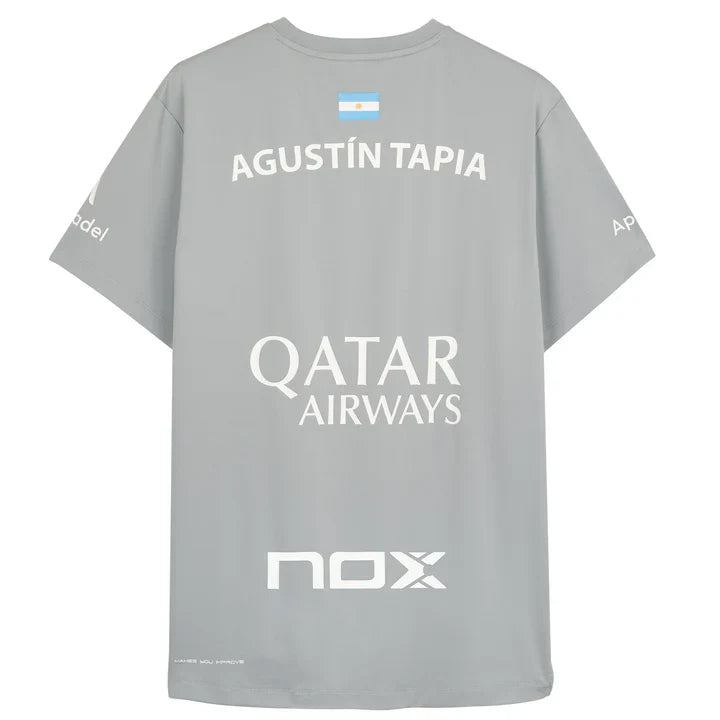 Camiseta Nox Sponsors AT10 By Agustin Tapia Gris