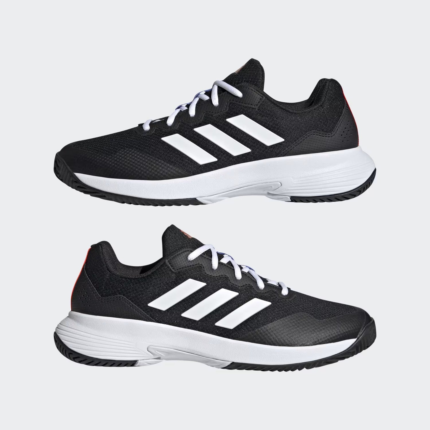 Tenis Adidas Gamecourt 2.0 Hombre Negro/Blanco