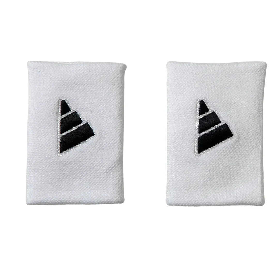 Muñequeras Adidas Largas Blanco Logo Negro
