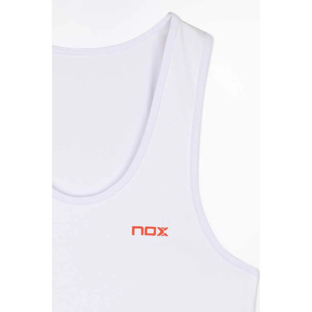 Camiseta Tirantes Nox Team Fit Blanco Mujer