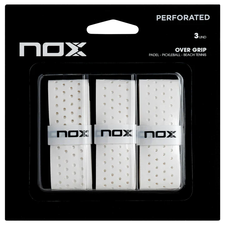 Overgrips Nox Pro Perforados Blanco 3 Pcs.