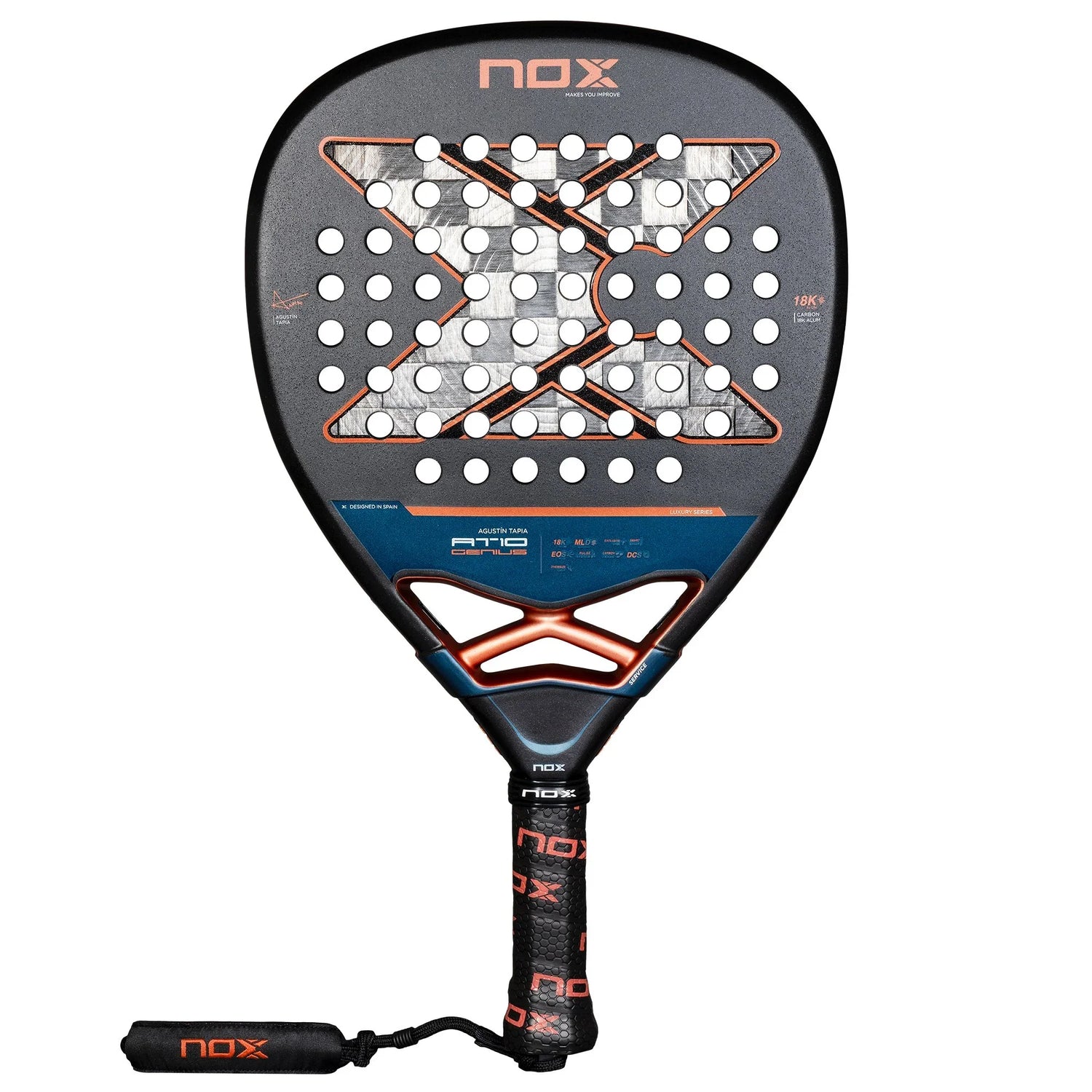 Pala Nox AT10 Luxury GENIUS ATTACK 18K Alum 2025 por Agustín Tapia