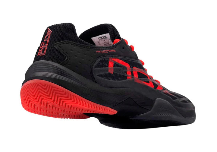 Tenis Nox AT10 Luxury Negro/Rojo
