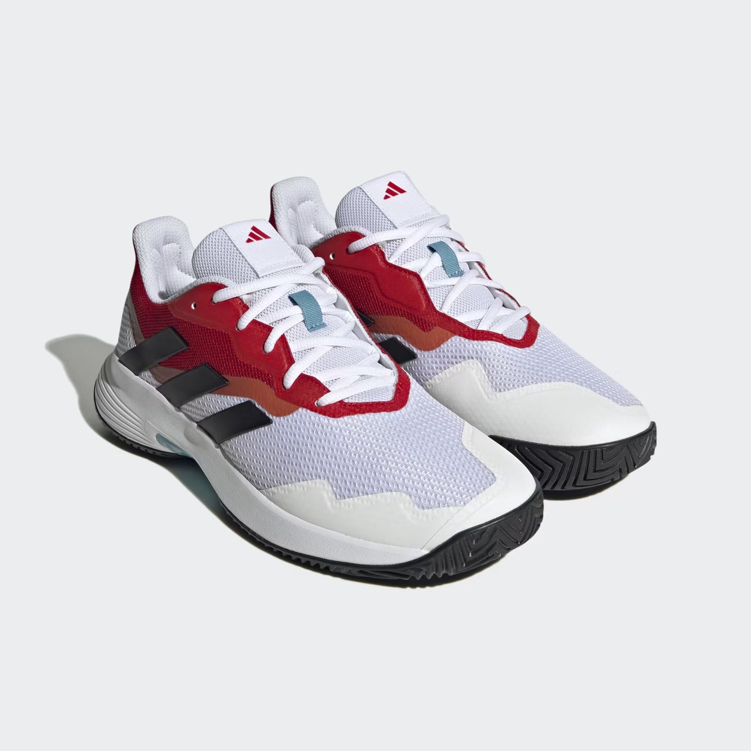 Tenis Adidas Courtjam Control Blanco/Rojo