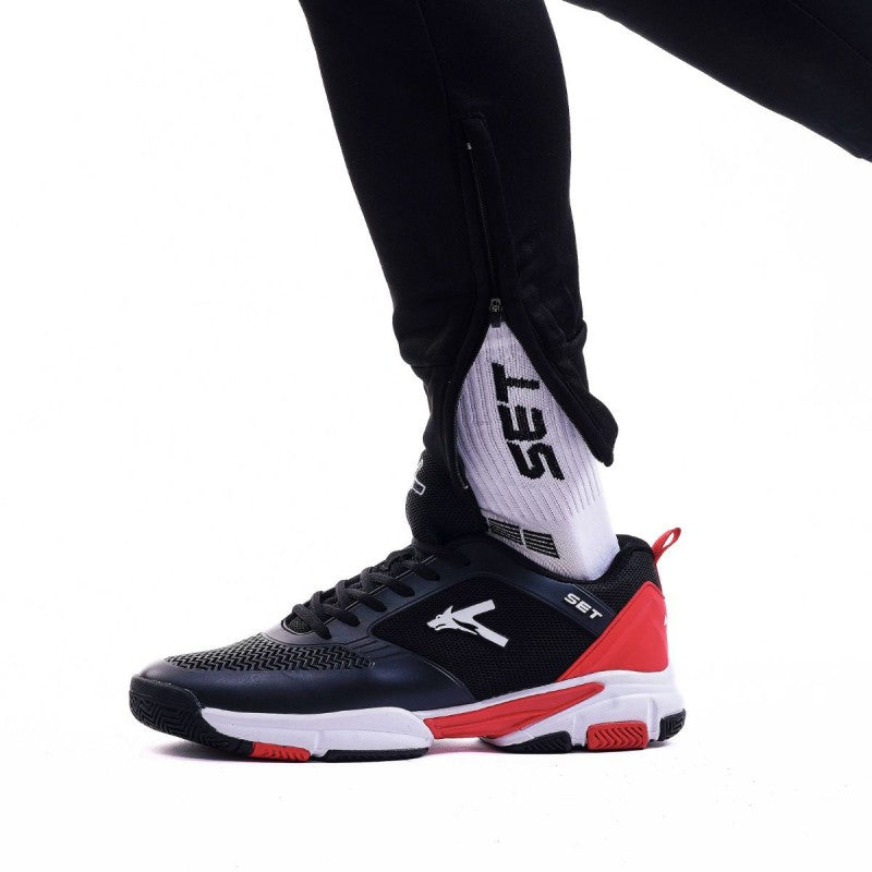 Tenis Set Negro/Rojo