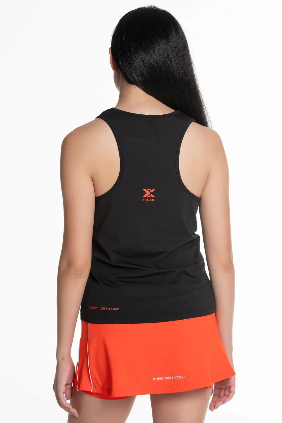 Camiseta Tirantes Nox Team Fit Negro Mujer