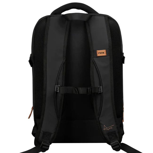 Mochila Nox Luxury Open Series Negro/Cafe