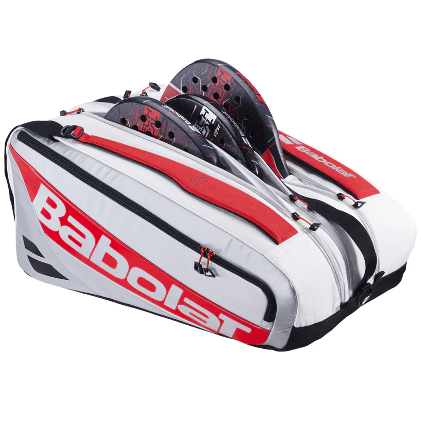 Paletero Babolat RH Pro Pádel Juan Lebrón Blanco/Rojo 2025