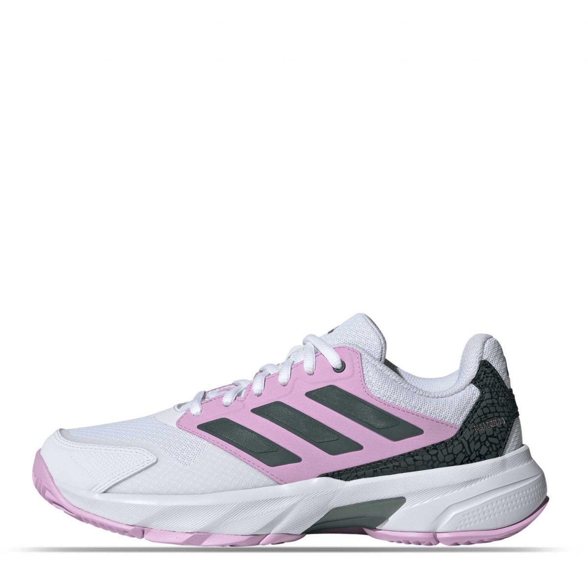 Tenis Adidas Courtjam Control 3 Blanco/Rosa Mujer