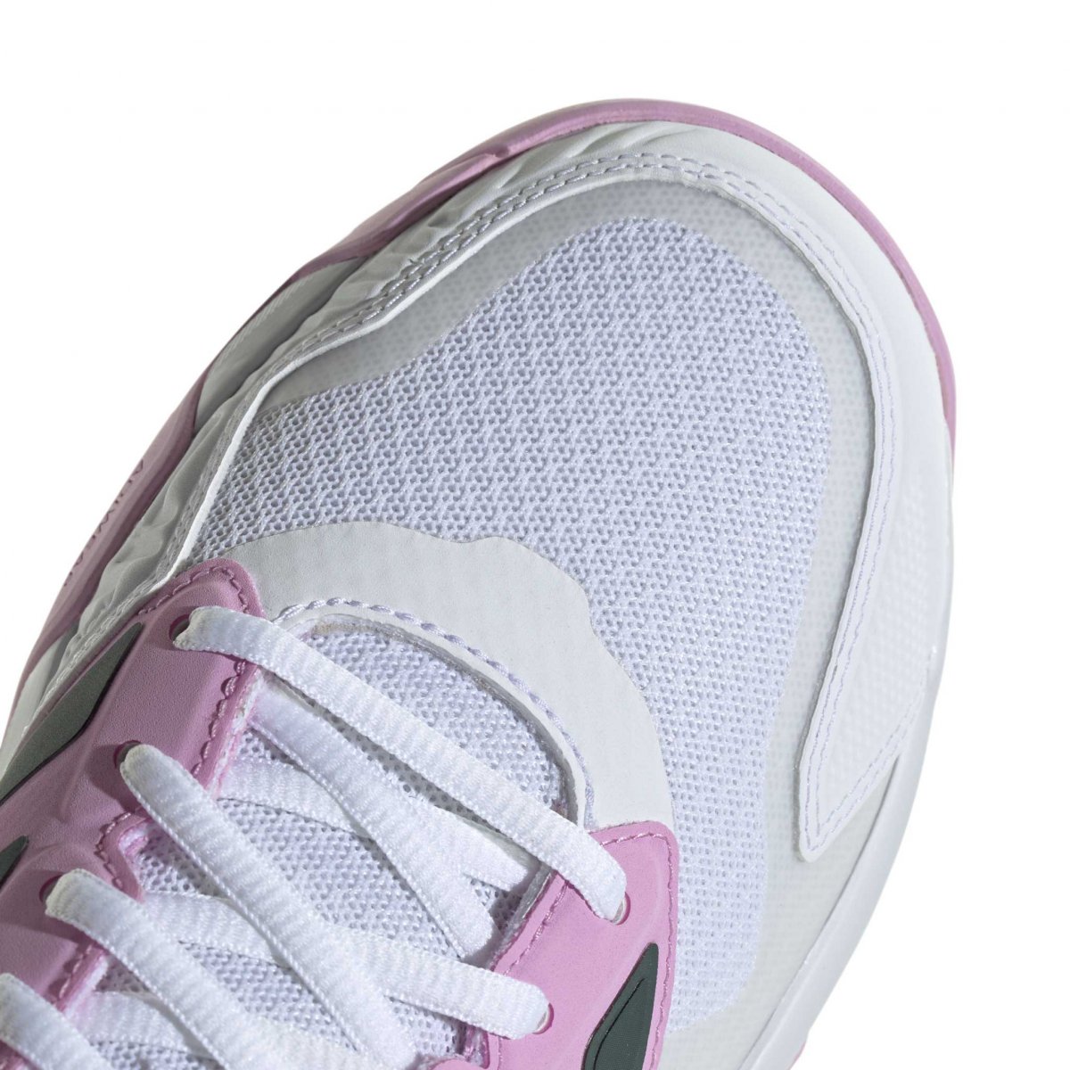 Tenis Adidas Courtjam Control 3 Blanco/Rosa Mujer