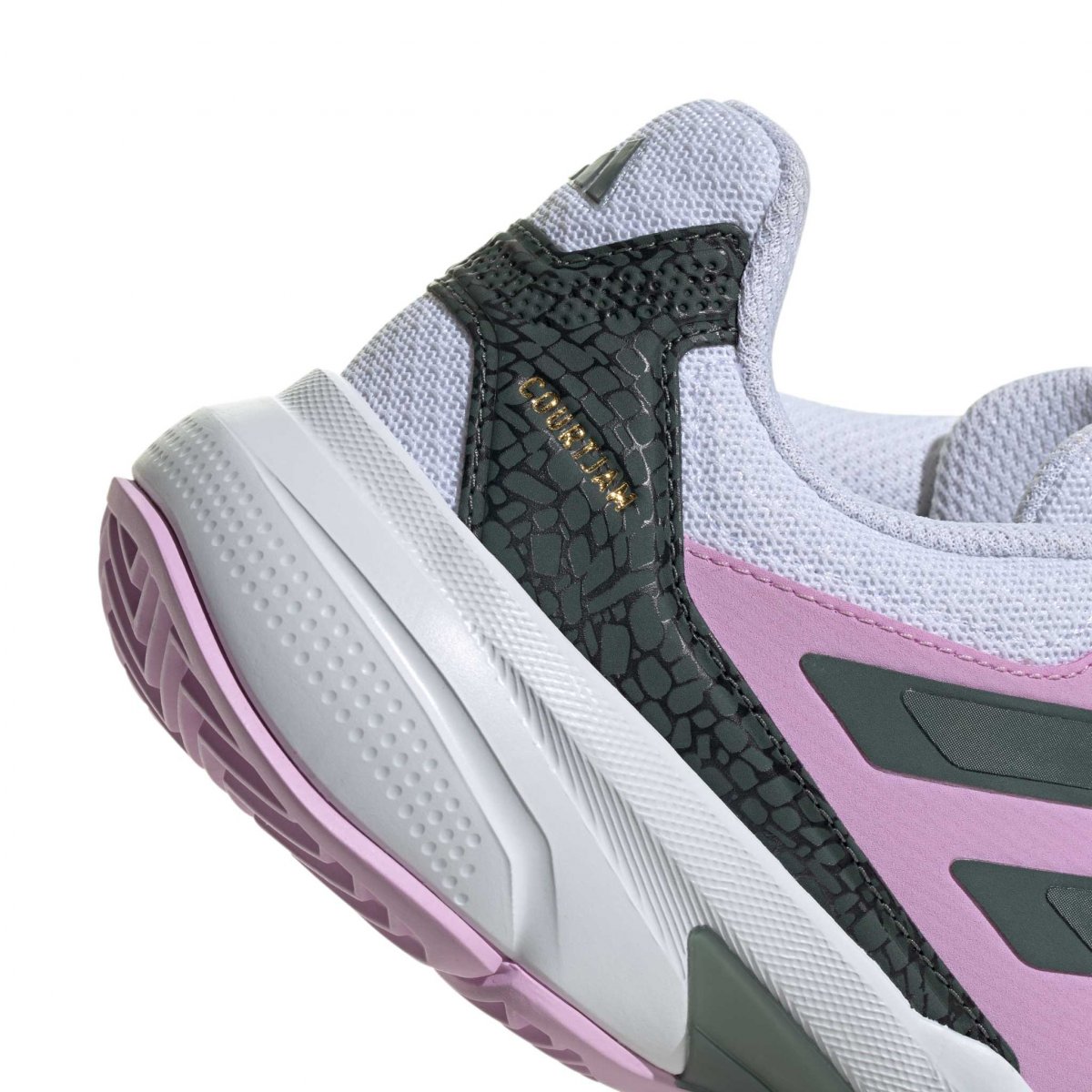 Tenis Adidas Courtjam Control 3 Blanco/Rosa Mujer
